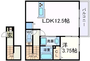 リリーテラス夙川西の物件間取画像